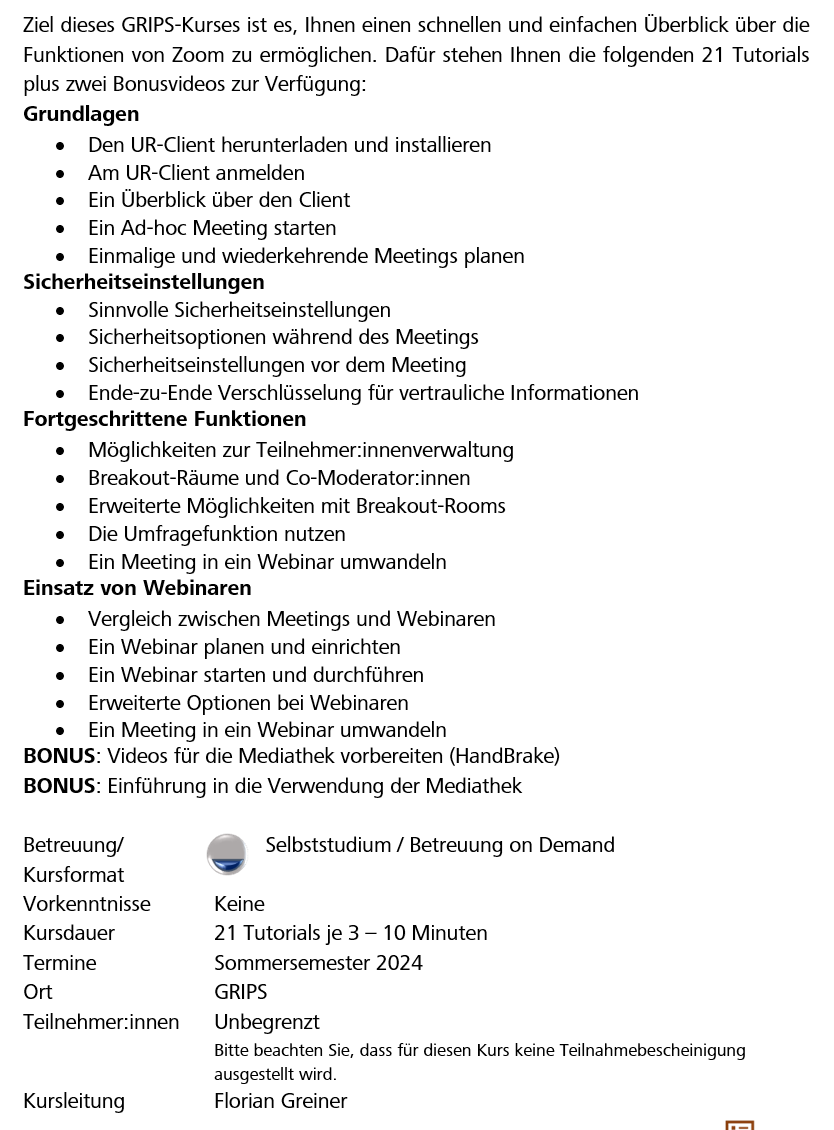 GRIPS B Universitäre RZDienste GRIPS